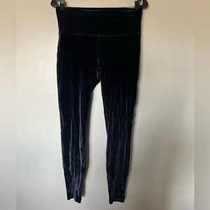 lululemon athletica Black Velvet Leggings
